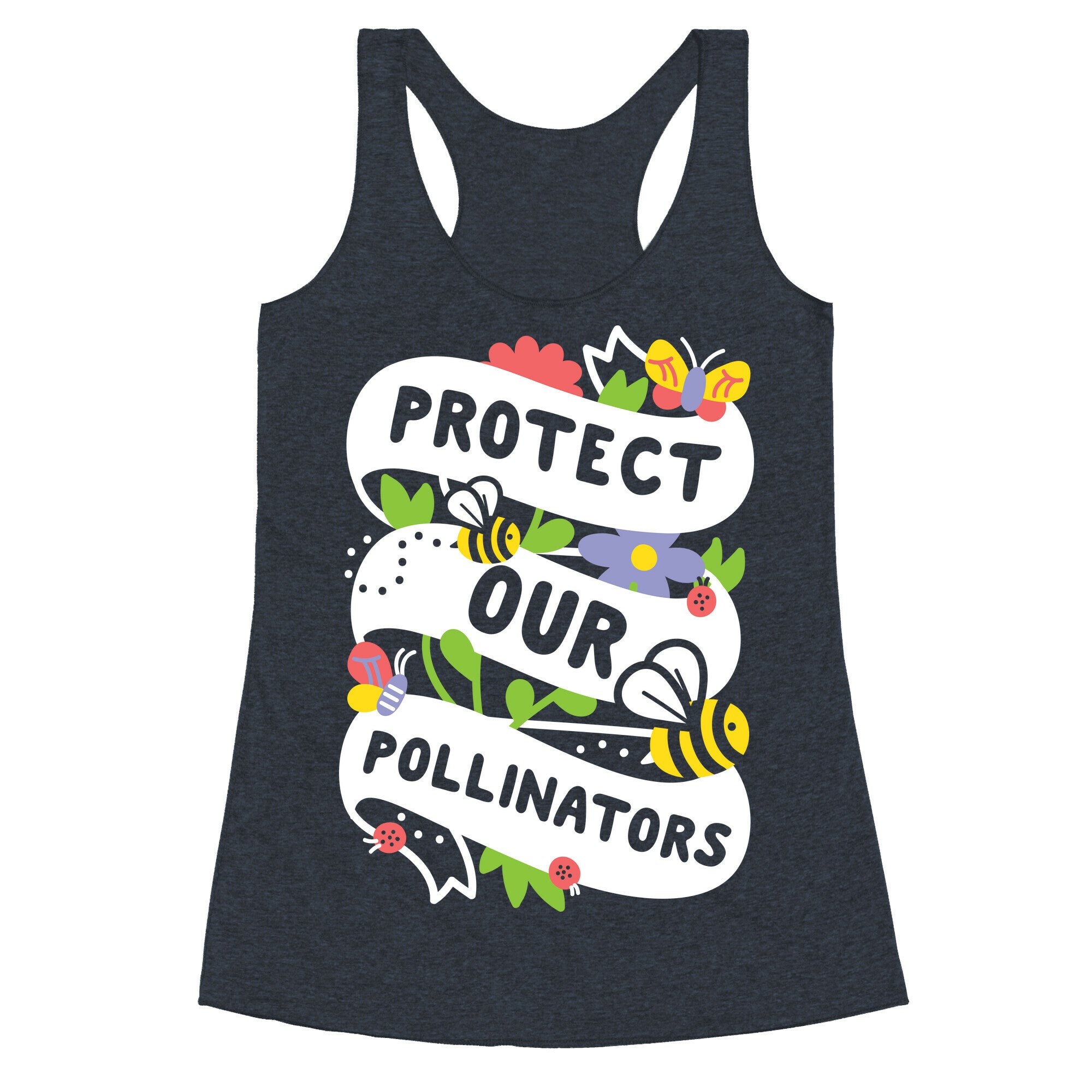 Protect Our Pollinators Racerback Tank