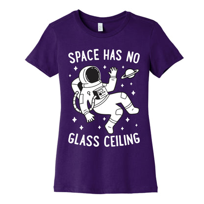 Space Has No Glass Ceiling Women's Cotton Tee