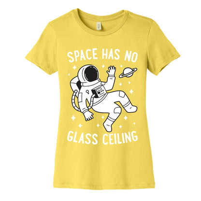 Space Has No Glass Ceiling Women's Cotton Tee