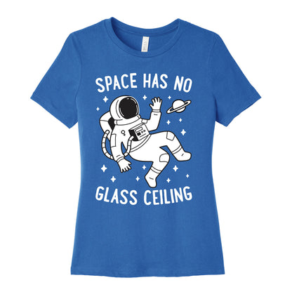 Space Has No Glass Ceiling Women's Cotton Tee