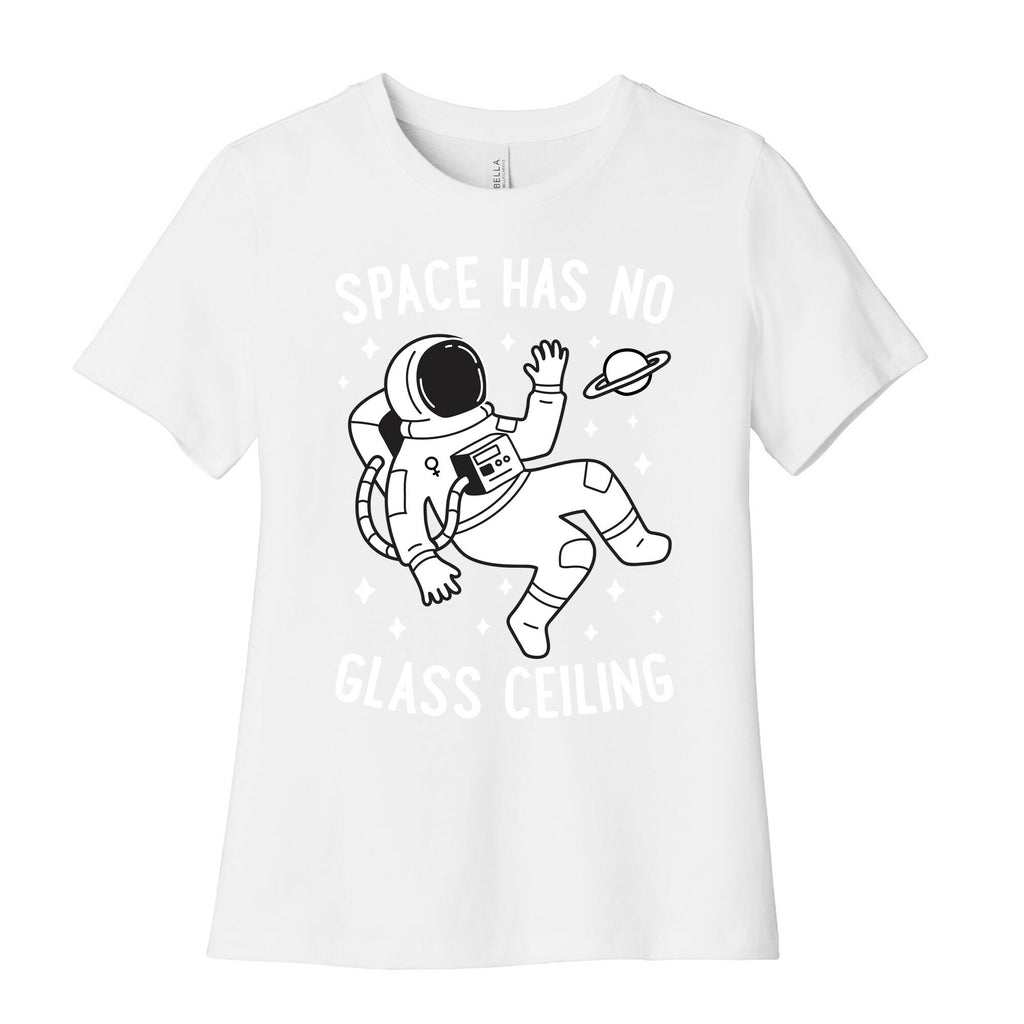Space Has No Glass Ceiling Women's Cotton Tee