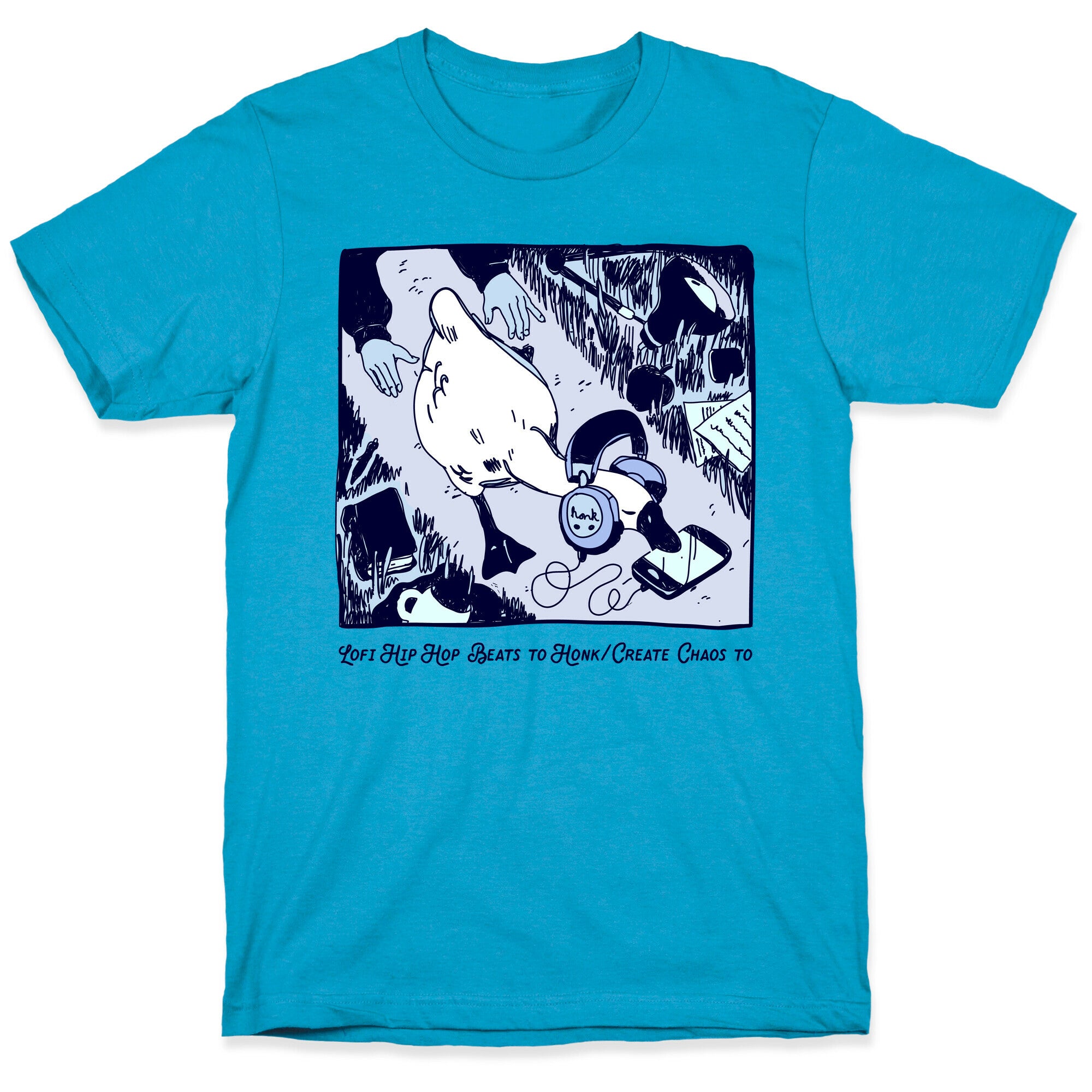 Lofi Hip Hop Goose  Unisex Triblend Tee
