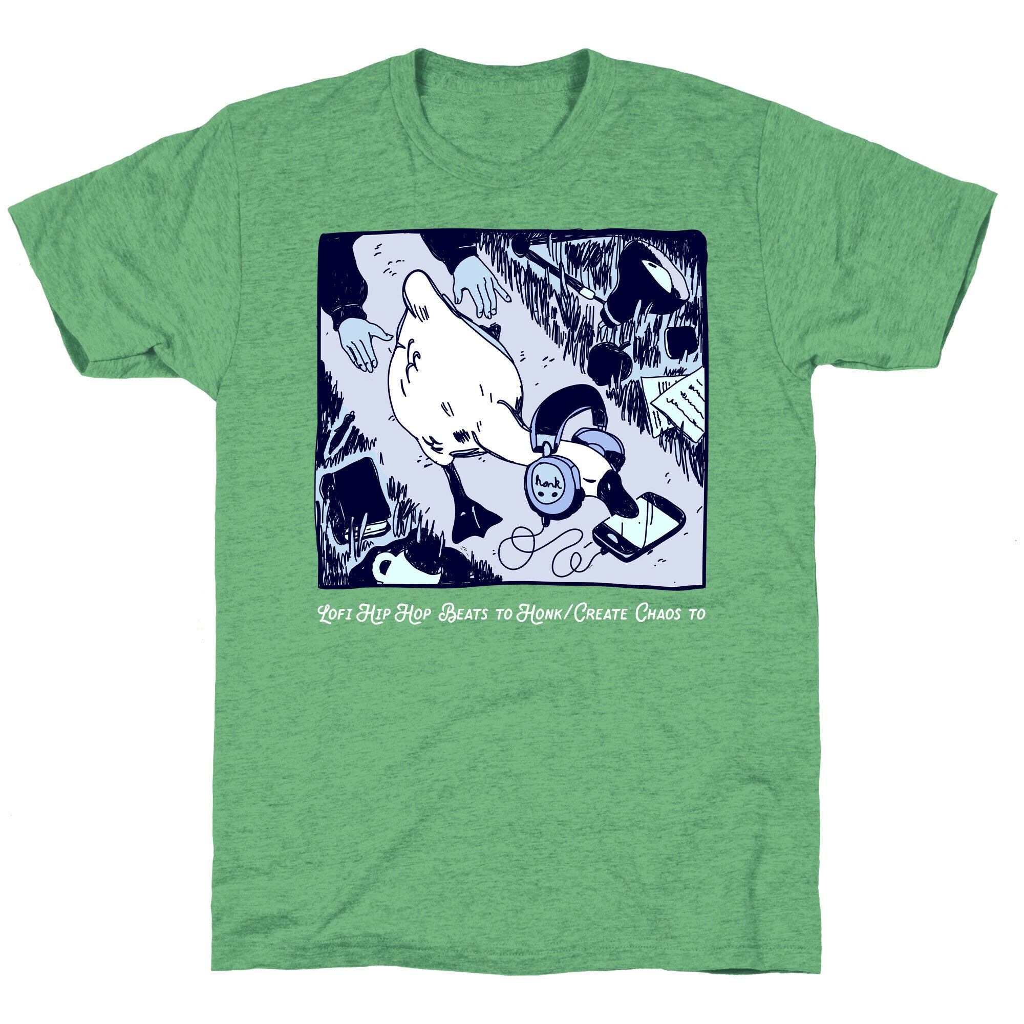 Lofi Hip Hop Goose  Unisex Triblend Tee