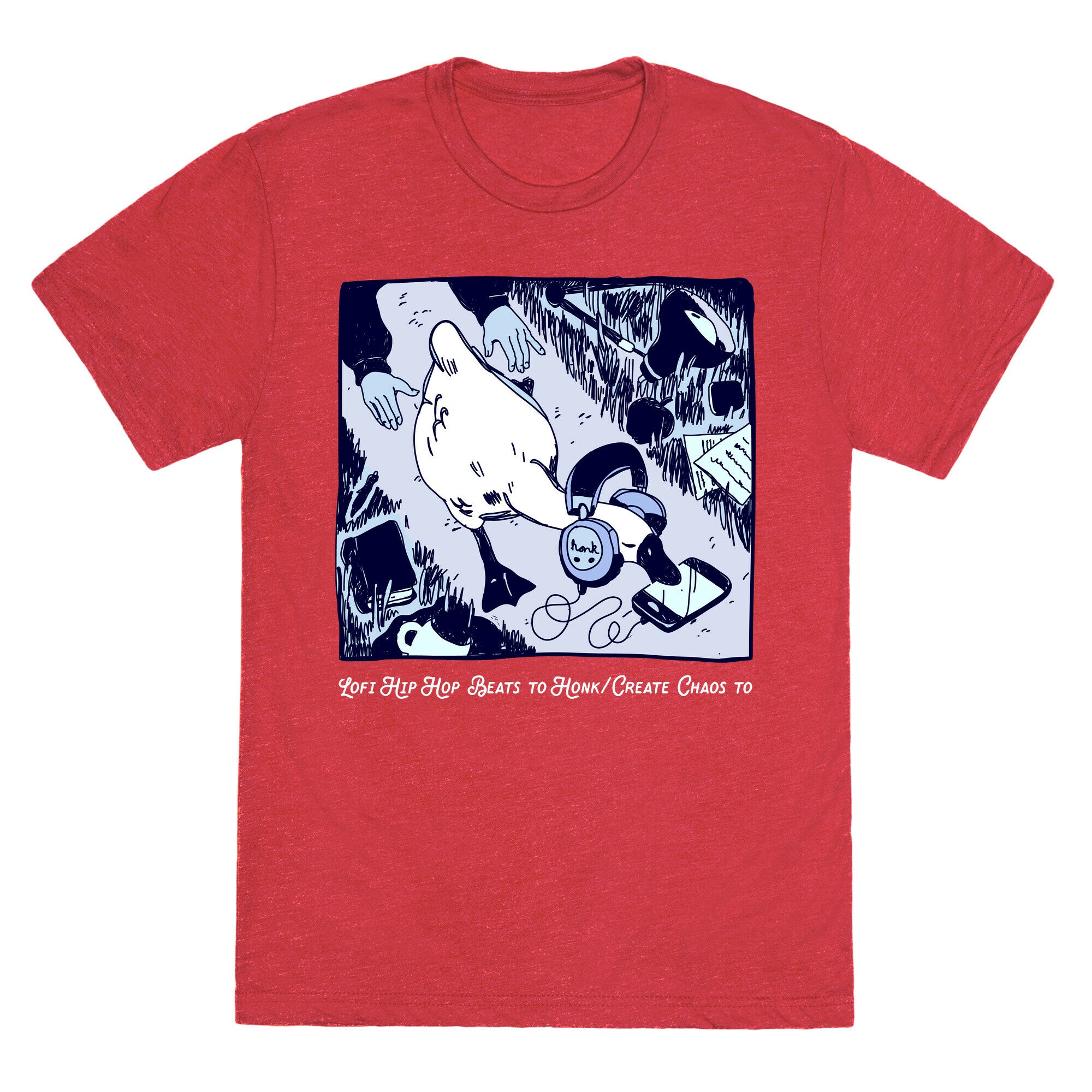 Lofi Hip Hop Goose  Unisex Triblend Tee