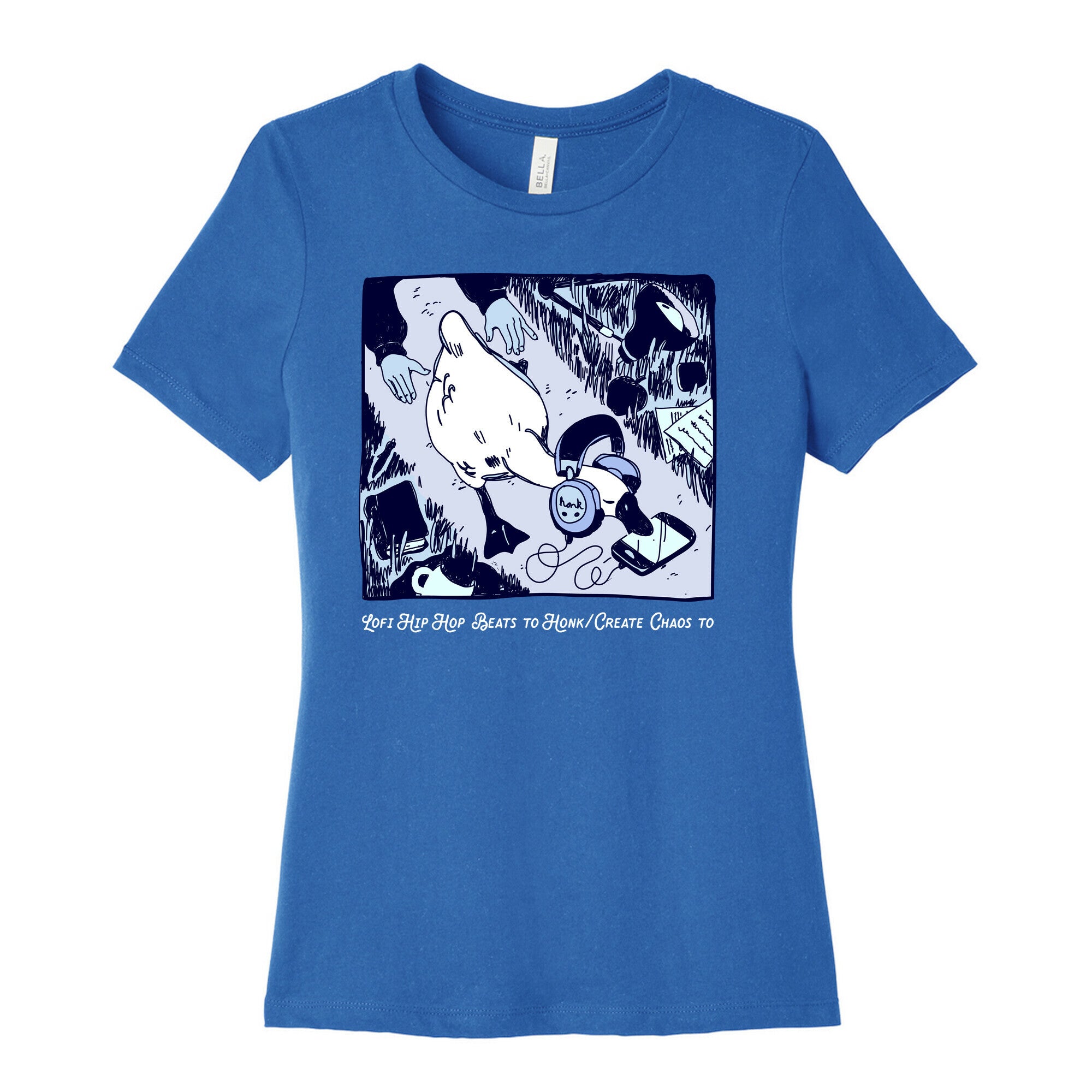 Lofi Hip Hop Goose  Women's Cotton Tee
