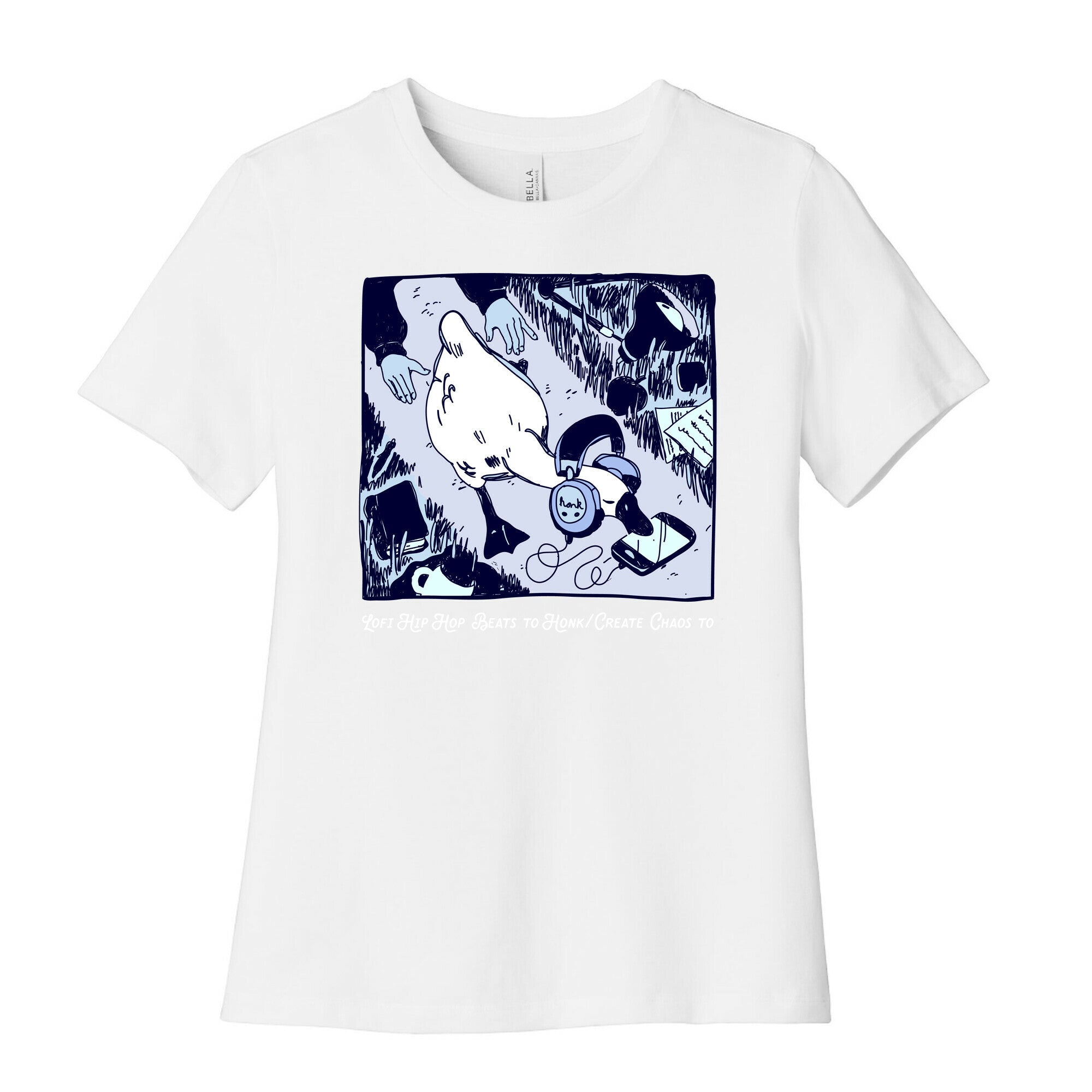 Lofi Hip Hop Goose  Women's Cotton Tee