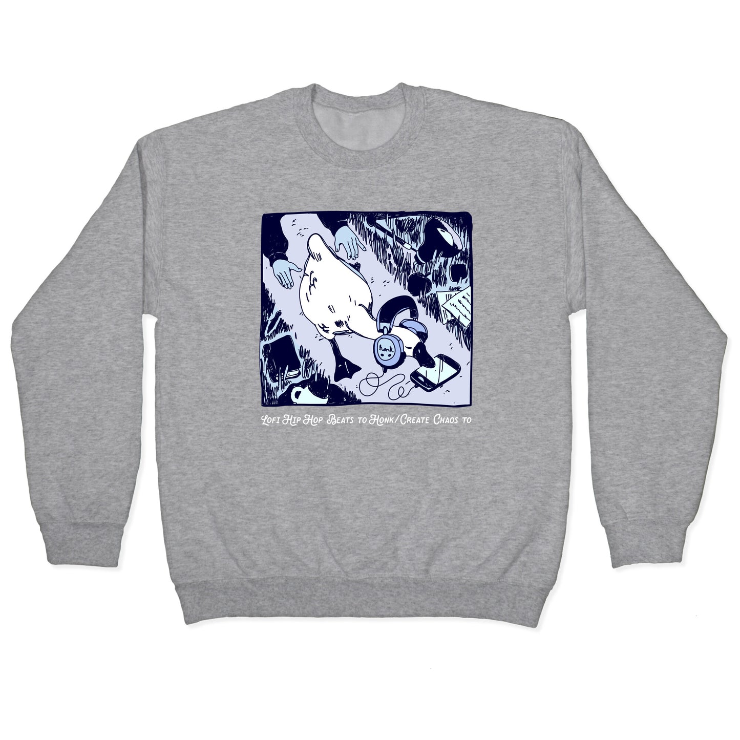 Lofi Hip Hop Goose Crewneck Sweatshirt
