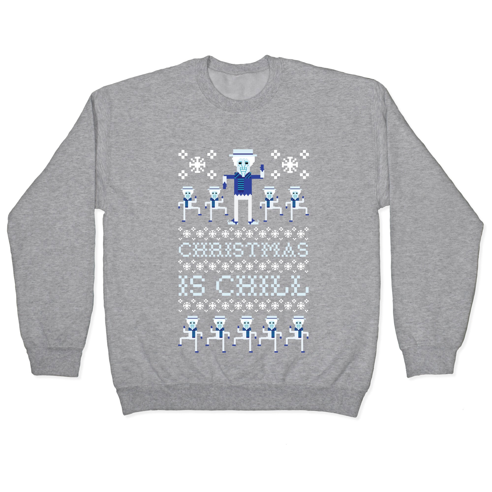 Christmas Is Chill Snow Miser Crewneck Sweatshirt