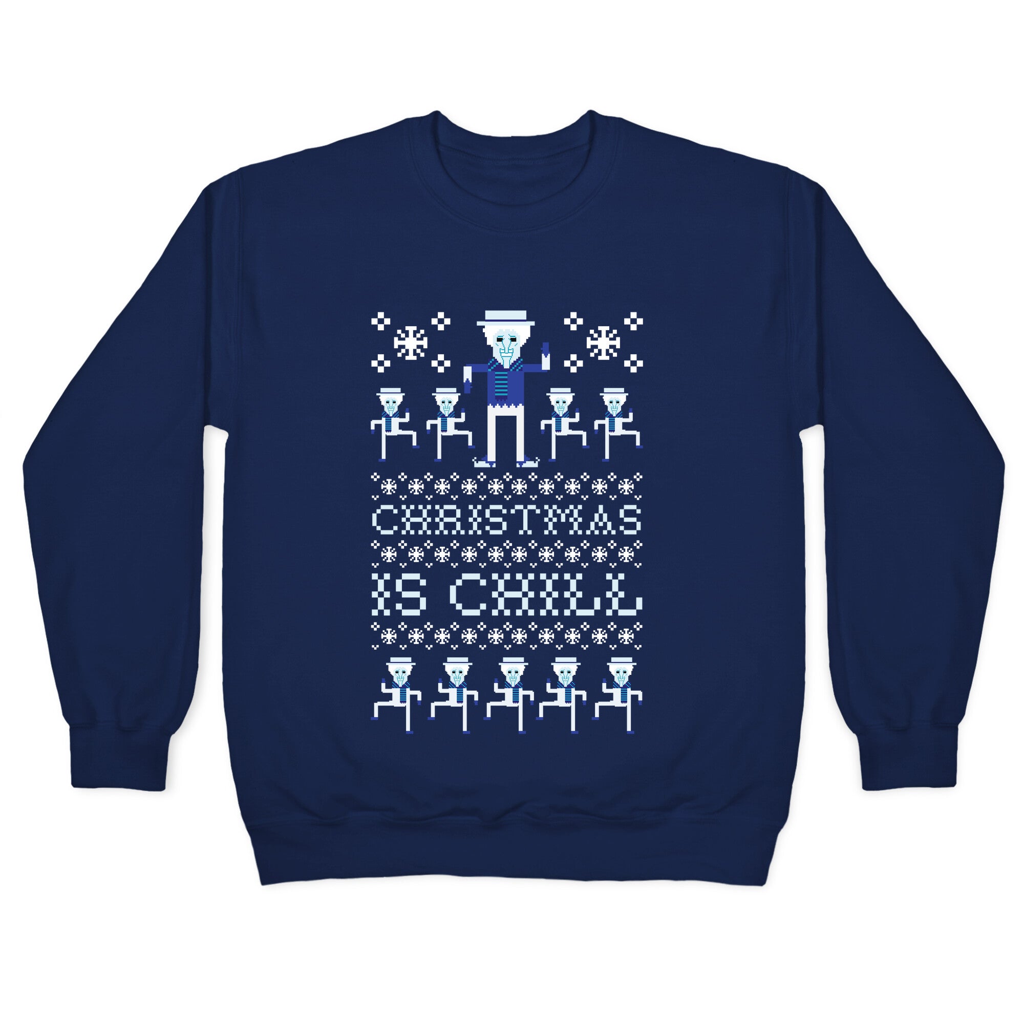 Christmas Is Chill Snow Miser Crewneck Sweatshirt