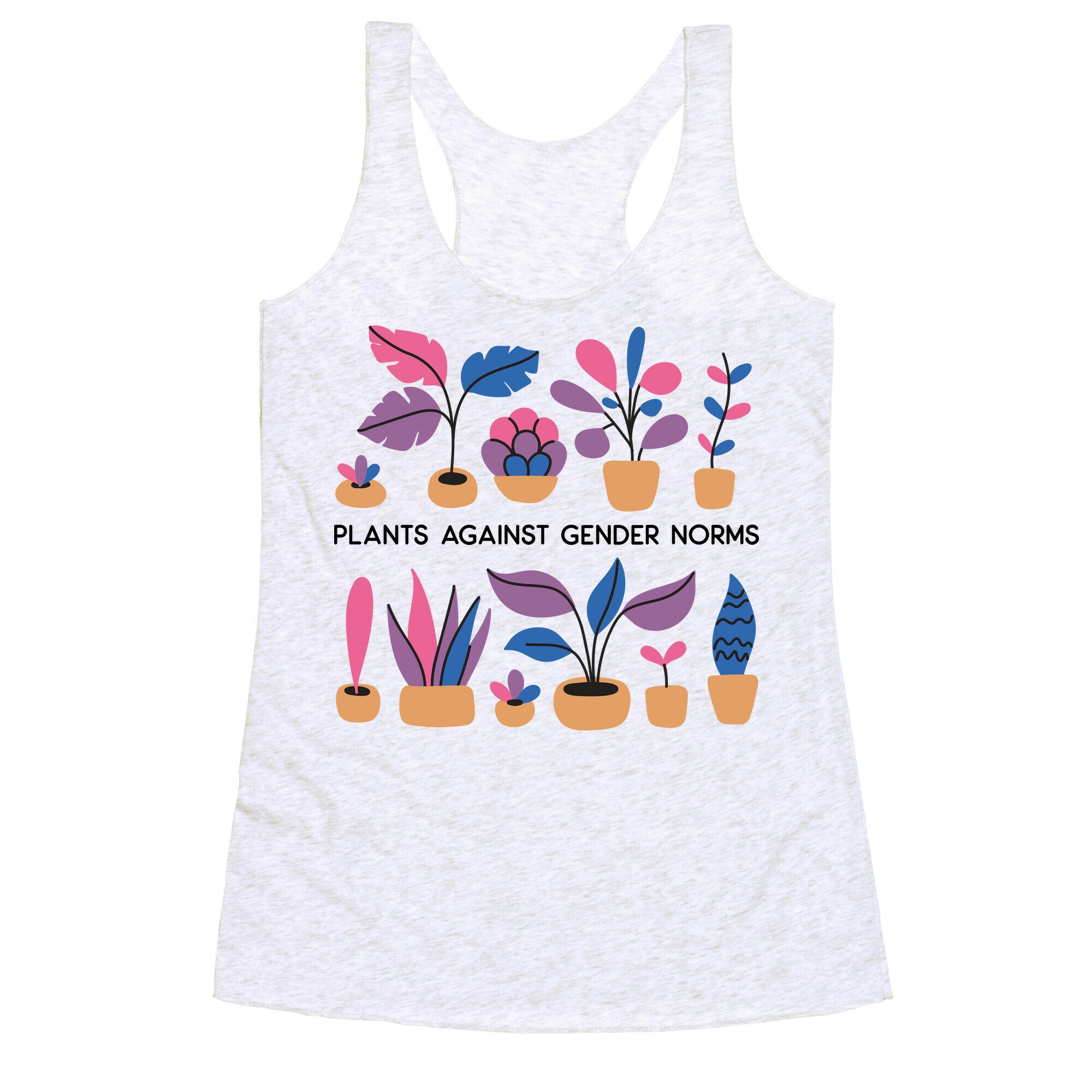 Plants Against Gender Norms Racerback Tank