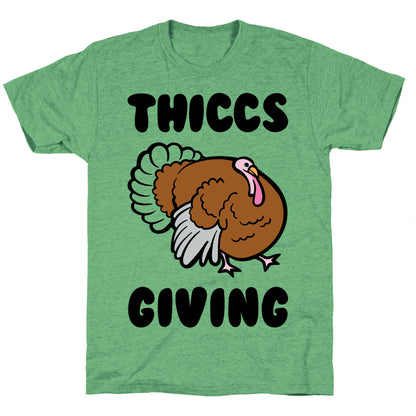 Thiccs-Giving Parody Unisex Triblend Tee