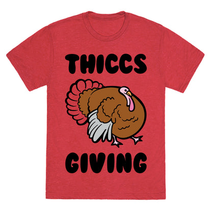 Thiccs-Giving Parody Unisex Triblend Tee