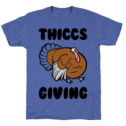 Thiccs-Giving Parody Unisex Triblend Tee
