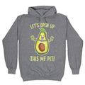Let's Open Up This MF Pit (Avocado Parody) White Print Hoodie
