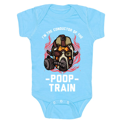 I'm the Conductor of the Poop Train Krieg Parody Baby One Piece