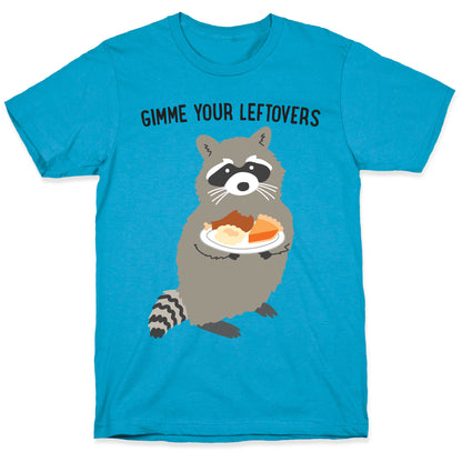 Gimme Your Leftovers Raccoon Unisex Triblend Tee