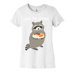 Gimme Your Leftovers Raccoon Women's Cotton Tee