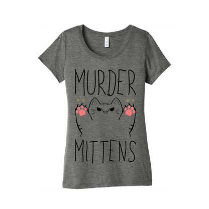 Murder Mittens Women's Triblend Tee