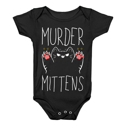 Murder Mittens Baby One Piece