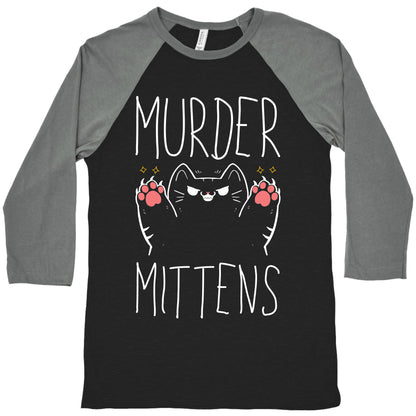 Murder Mittens Baseball Tee