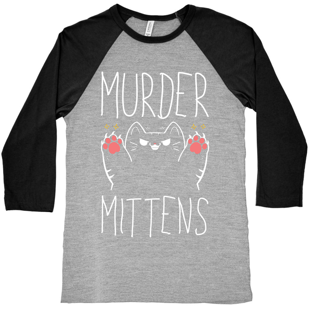 Murder Mittens Baseball Tee