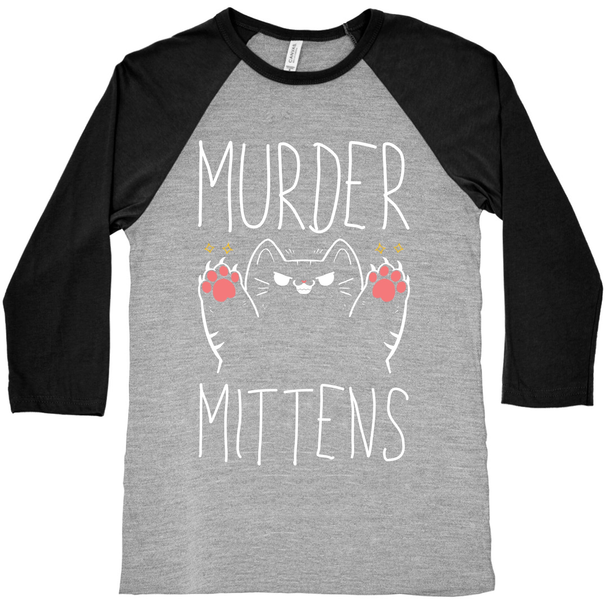 Murder Mittens Baseball Tee