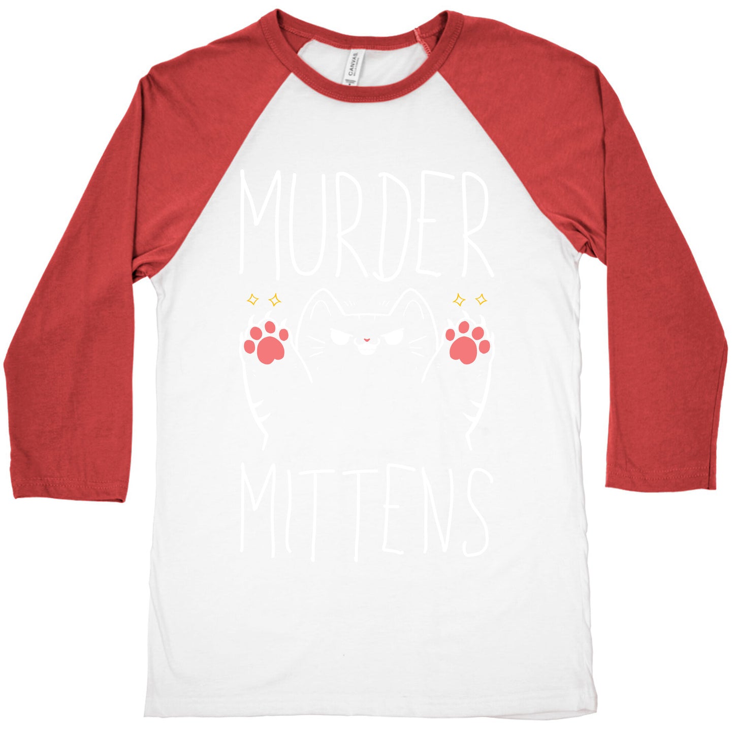 Murder Mittens Baseball Tee