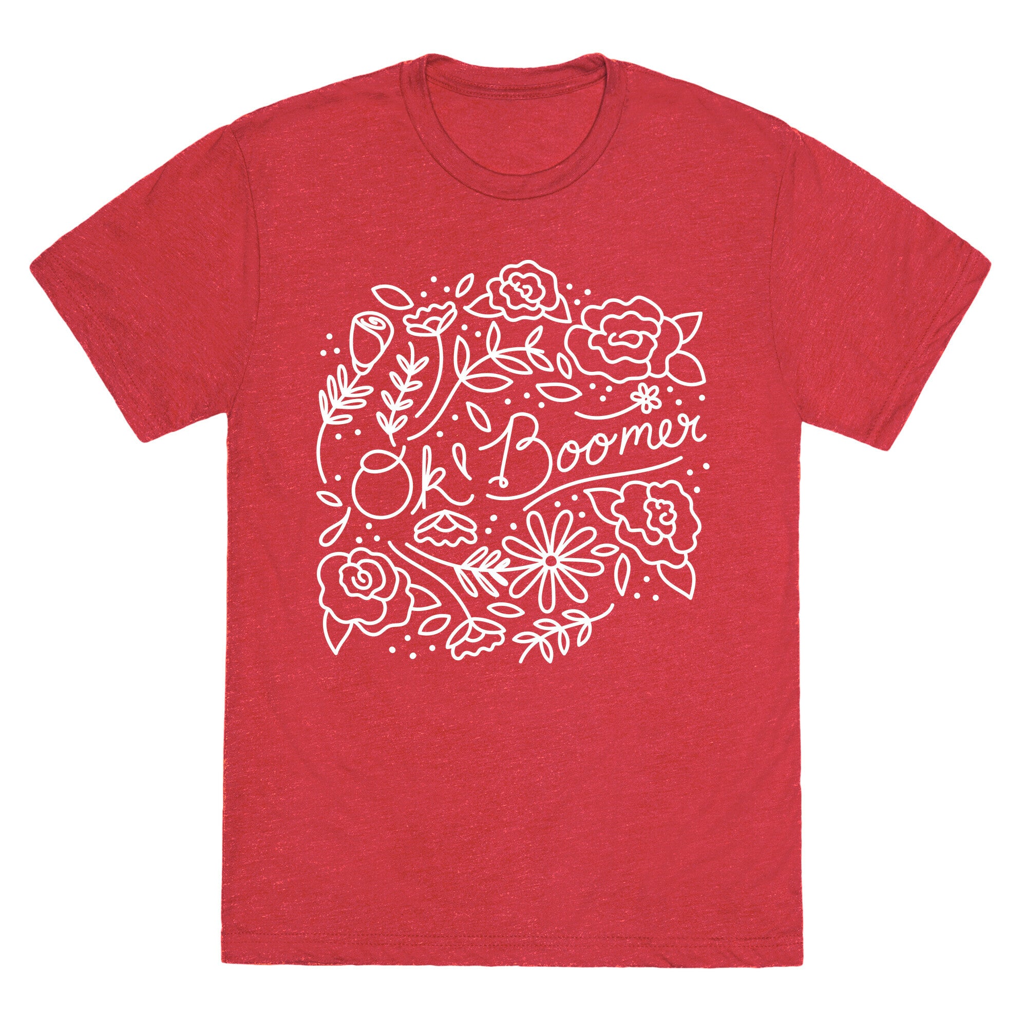 Ok Boomer Bloom Floral Unisex Triblend Tee