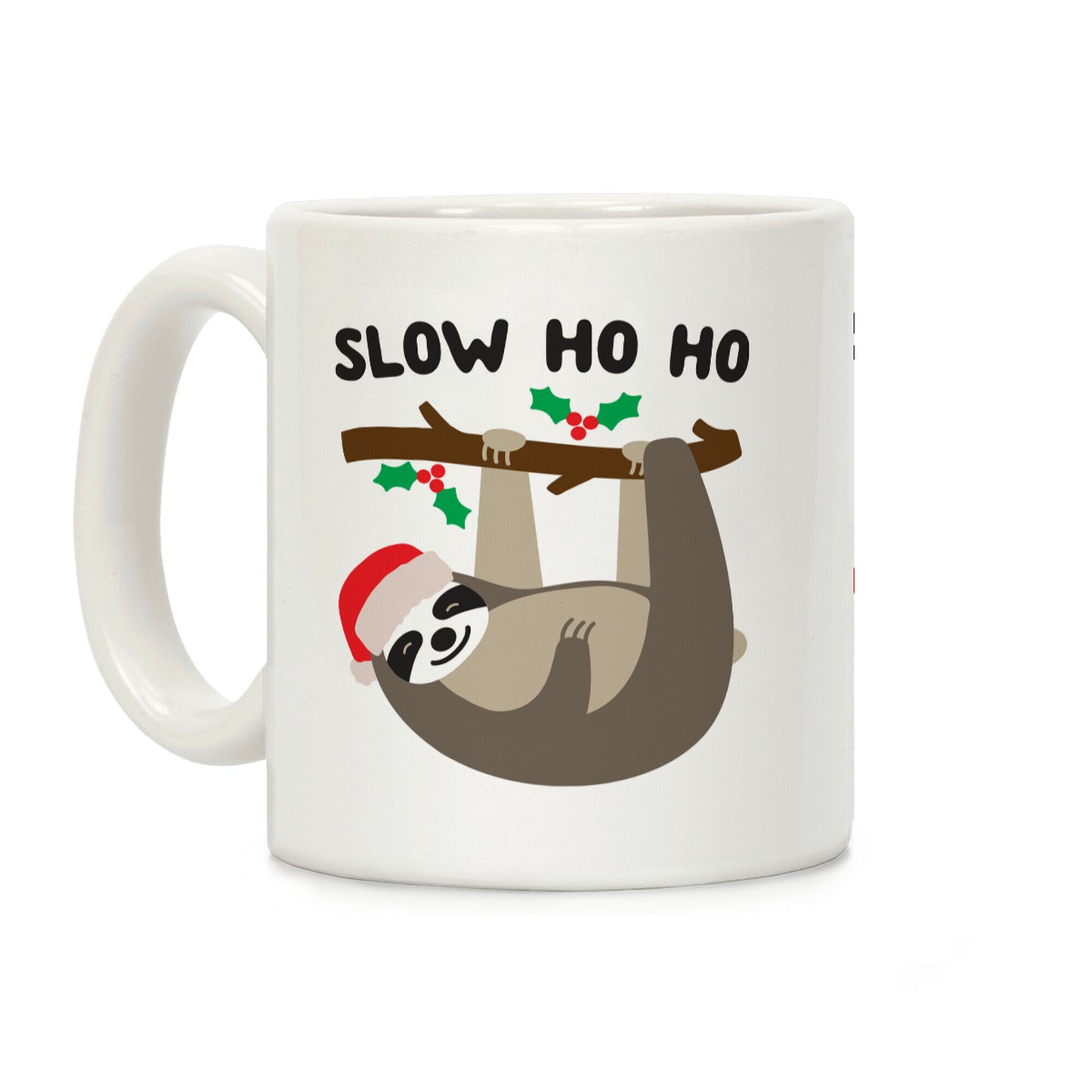 Slow Ho Ho Santa Sloth Coffee Mug