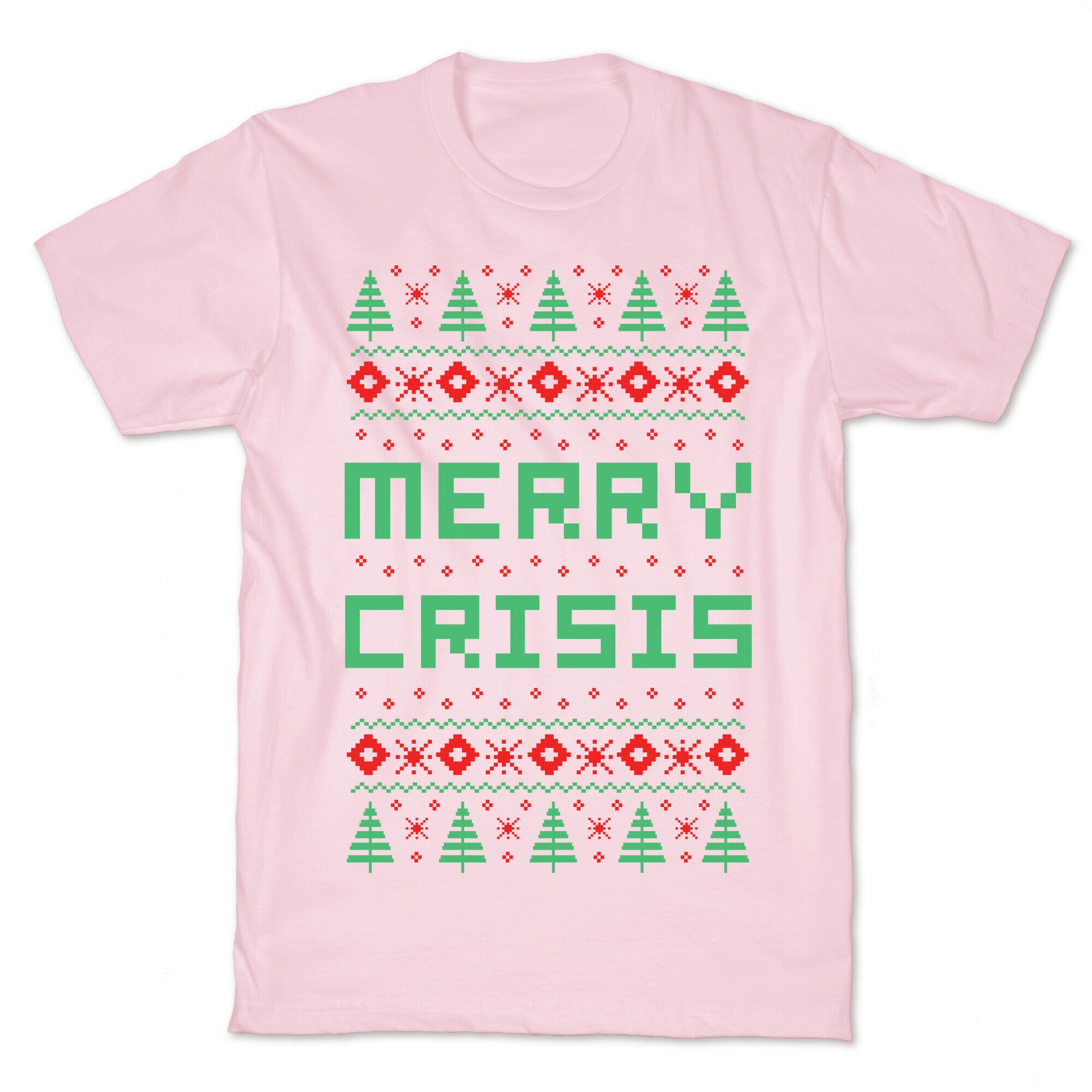 Merry Crisis Ugly Christmas Sweater T-Shirt
