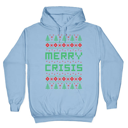Merry Crisis Ugly Christmas Sweater Hoodie