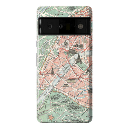 Vintage Paris Map Phone Case