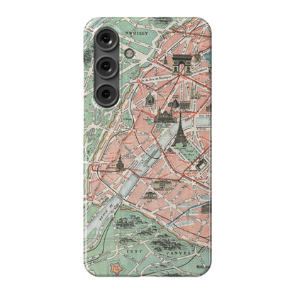 Vintage Paris Map Phone Case