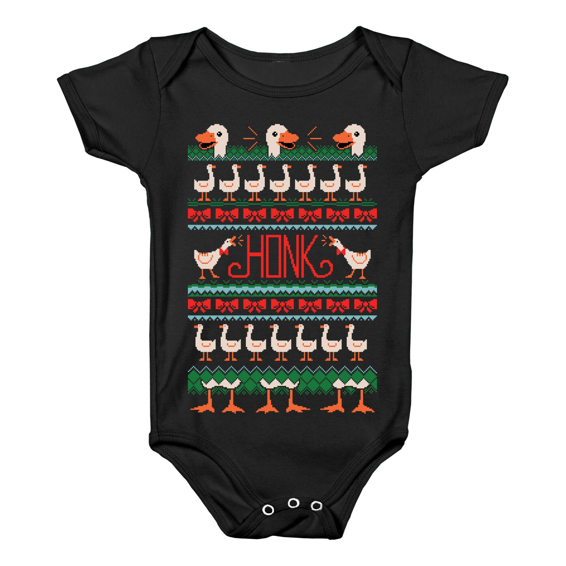 Ugly Goose Sweater Baby One Piece
