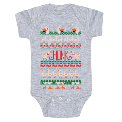Ugly Goose Sweater Baby One Piece
