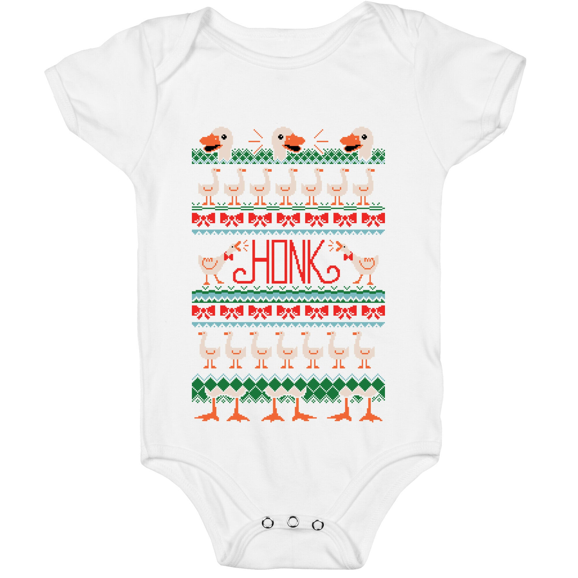 Ugly Goose Sweater Baby One Piece