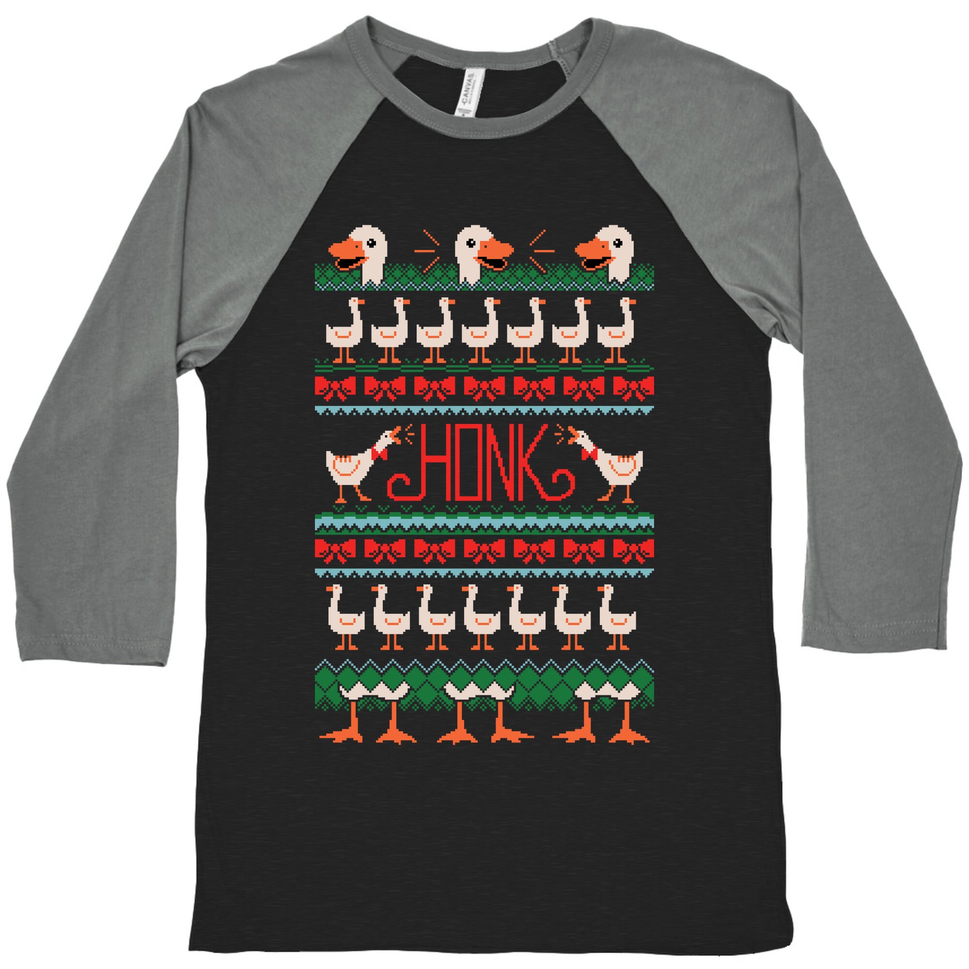 Ugly Goose Sweater Baseball Tee