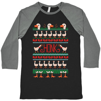 Ugly Goose Sweater Baseball Tee