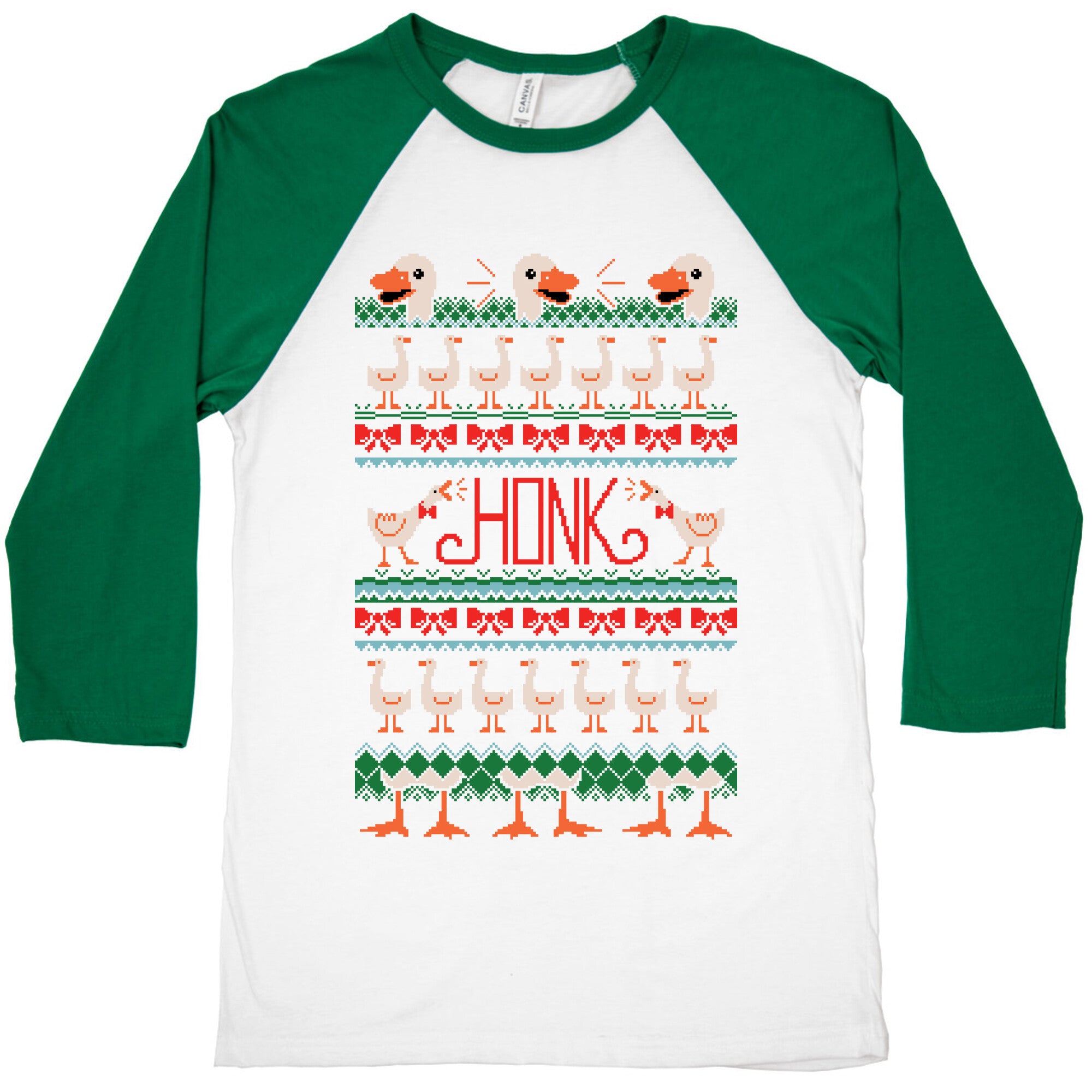 Ugly Goose Sweater Baseball Tee
