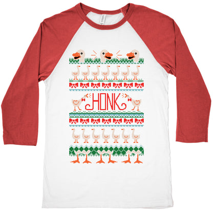 Ugly Goose Sweater Baseball Tee