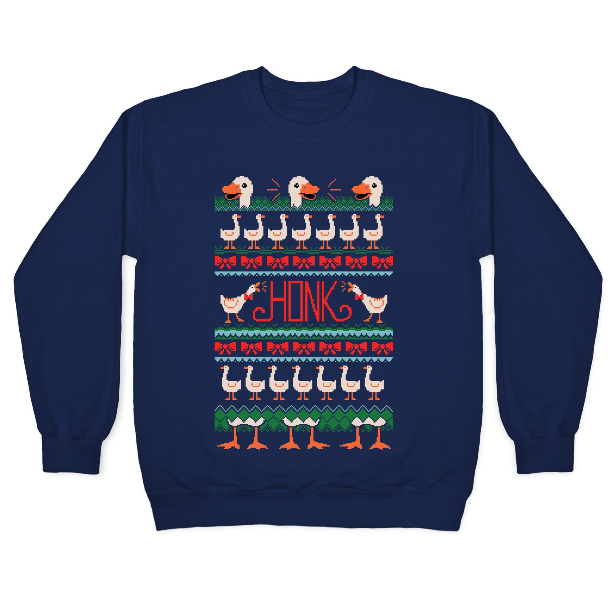Ugly Goose Sweater Crewneck Sweatshirt