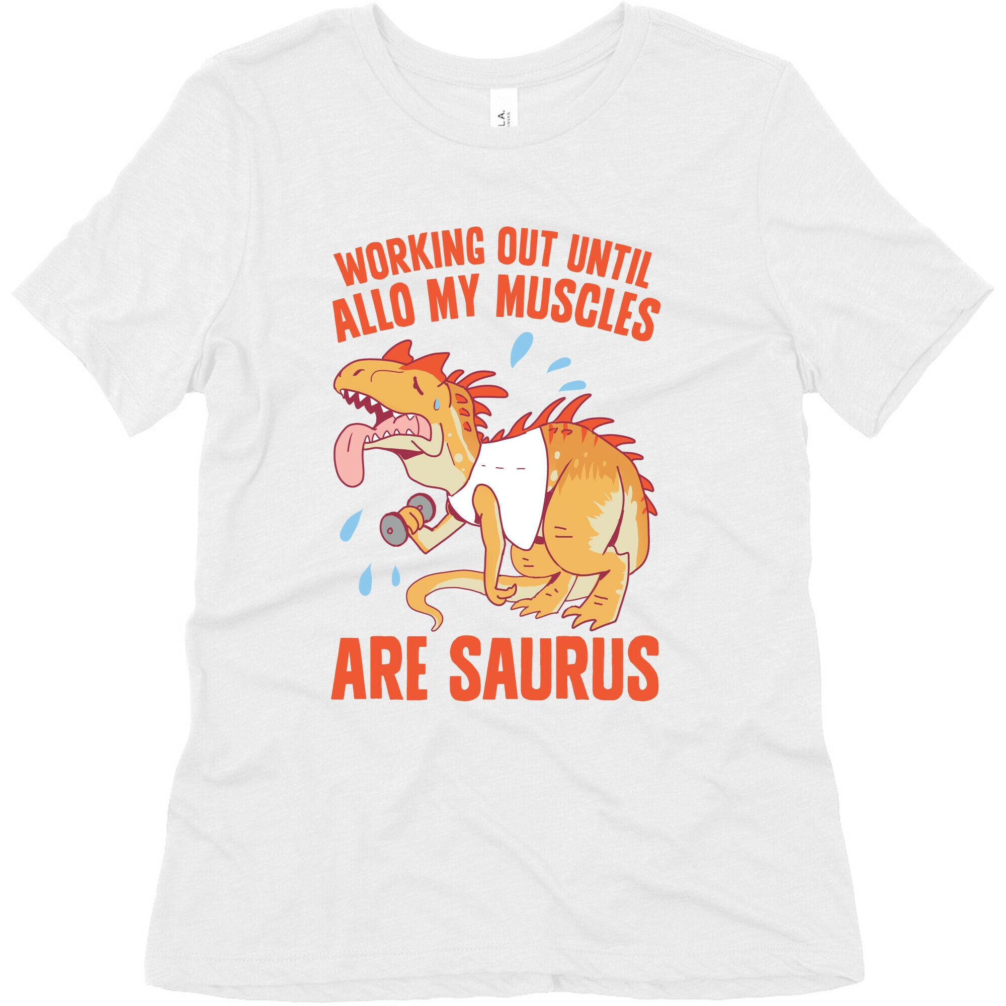 Working Out Until Allo My Muscles Are Saurus Women's Triblend Tee