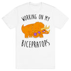 Working on My Bicepratops T-Shirt