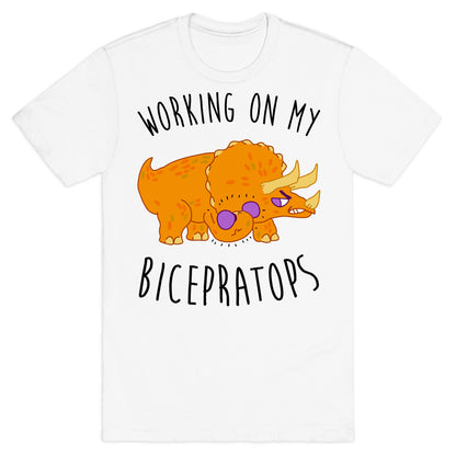 Working on My Bicepratops T-Shirt
