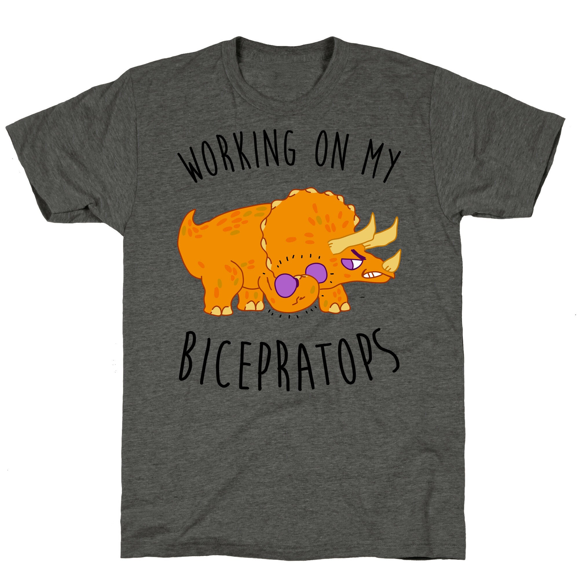 Working on My Bicepratops Unisex Triblend Tee