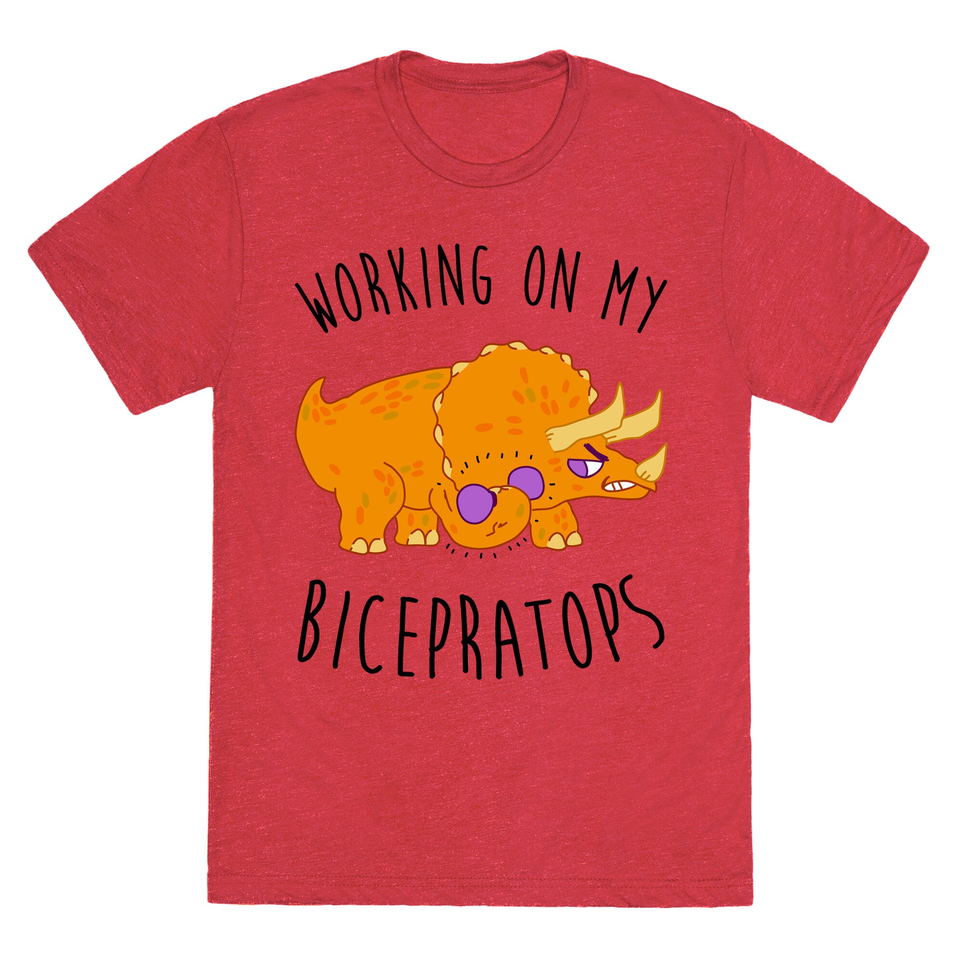 Working on My Bicepratops Unisex Triblend Tee