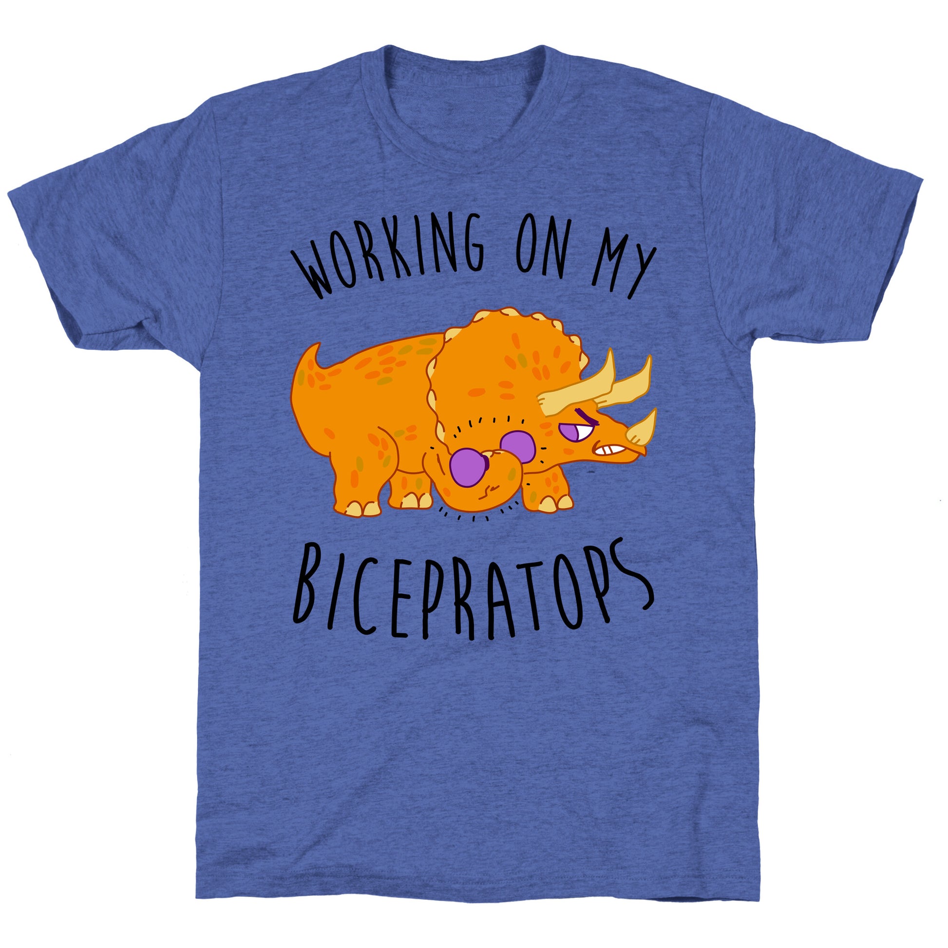 Working on My Bicepratops Unisex Triblend Tee