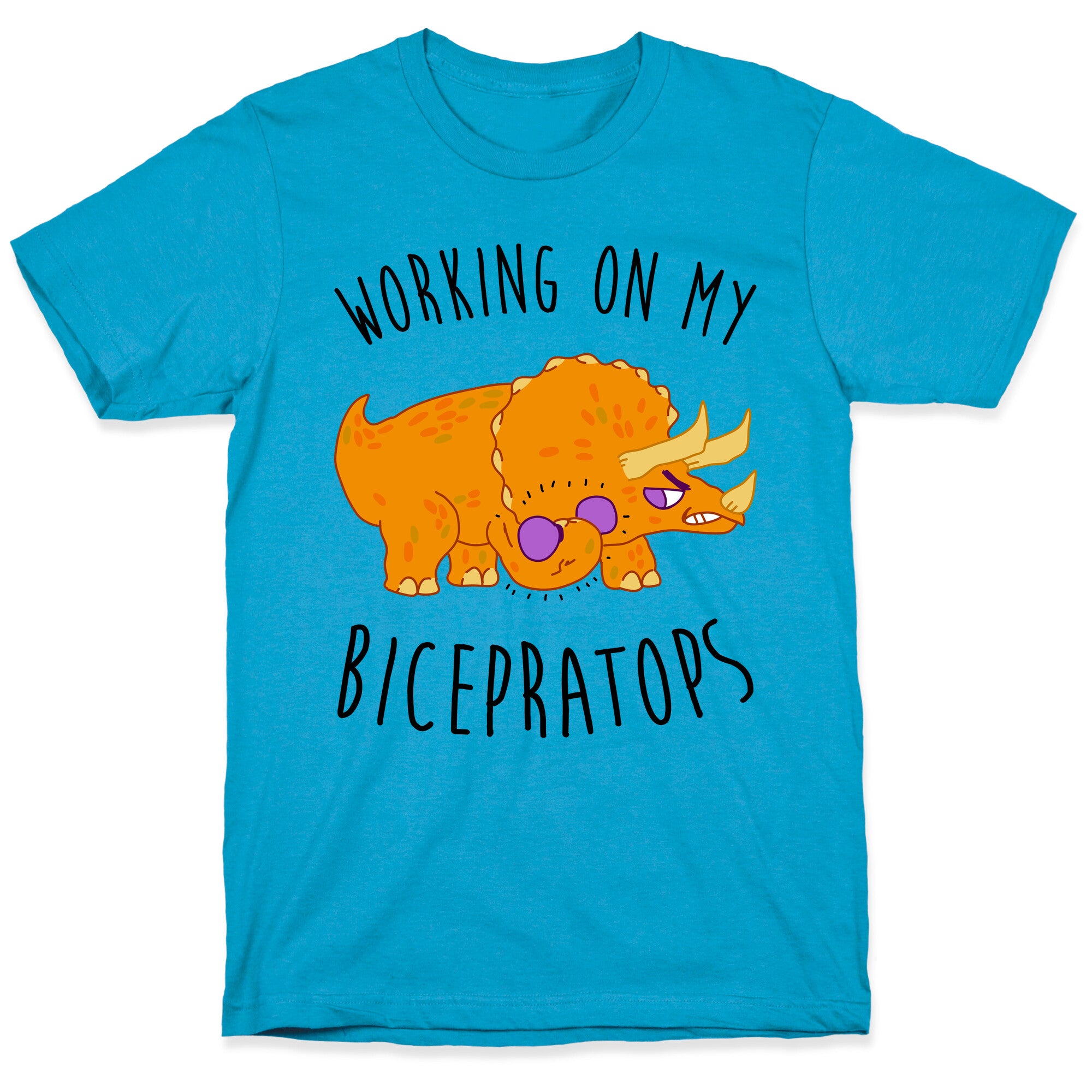 Working on My Bicepratops Unisex Triblend Tee