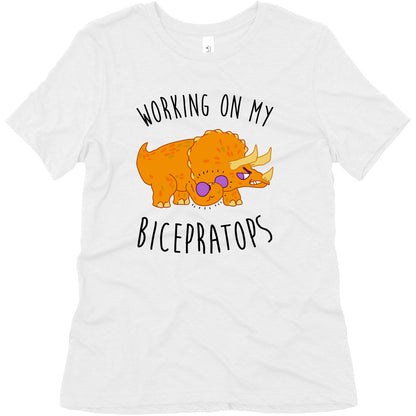 Working on My Bicepratops Women's Triblend Tee