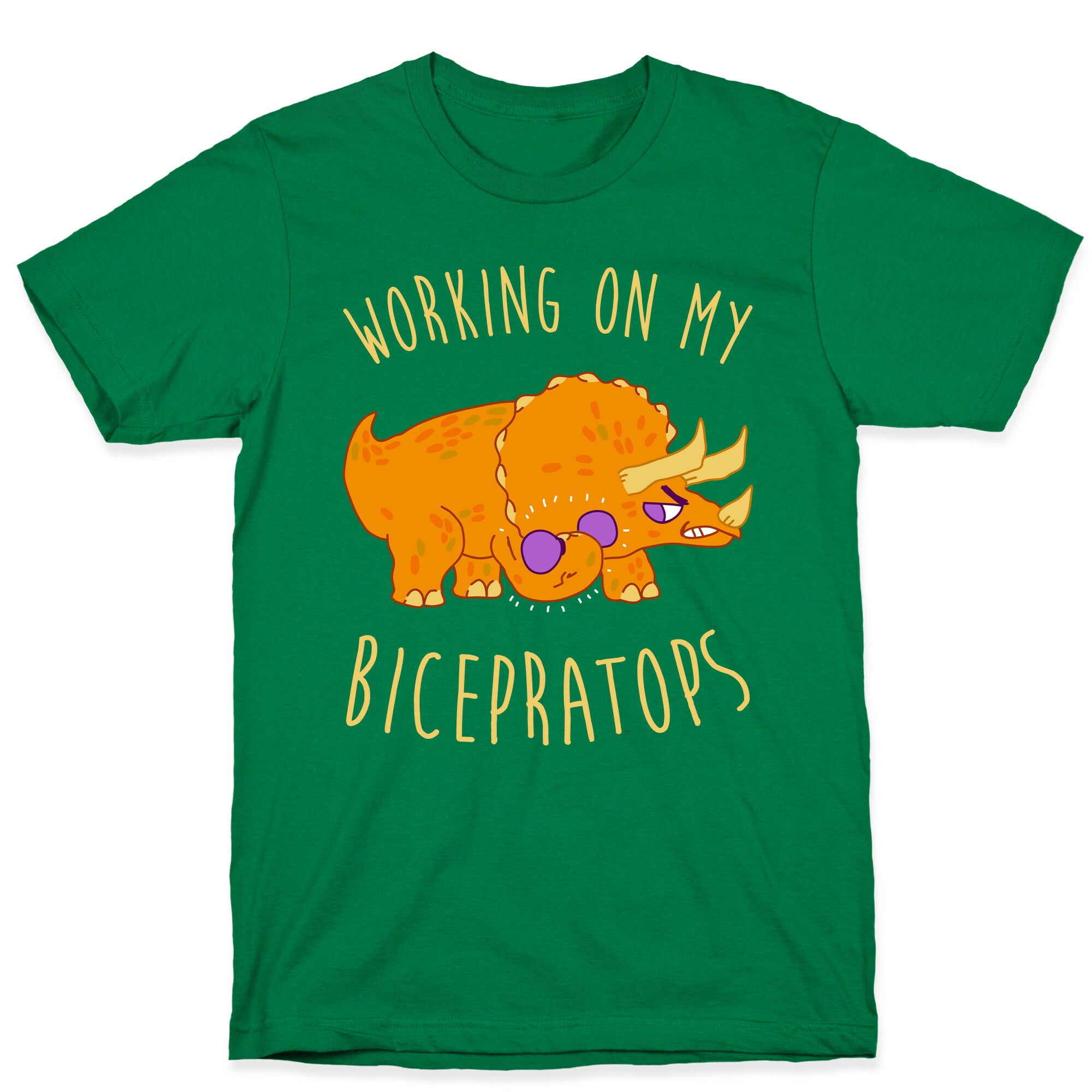 Working on My Bicepratops T-Shirt